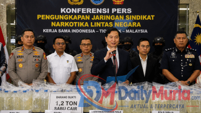 1,2 Ton Sabu Cair Disita, BNN Bongkar Jaringan Narkoba Internasional Segitiga Emas