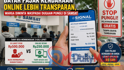 Bayar Pajak Kendaraan Online Lebih Transparan, Warga Diminta Waspadai Dugaan Pungli di Samsat