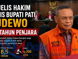 Majelis Hakim Vonis Bupati Pati Sudewo 8,5 Tahun Penjara