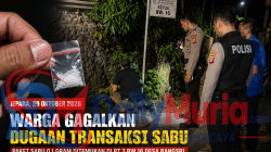 Warga Bangsri Bersama Polisi, Temukan Bungkusan yang Diduga Berisi Narkoba