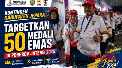 Jepara Targetkan 50 Medali Emas di Porprov Jateng 2026, 262 Atlet Siap Berlaga