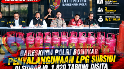 Bareskrim Polri Bongkar Penyalahgunaan LPG Subsidi di Sidoarjo, 1.820 Tabung Disita
