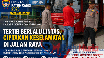 Operasi Patuh Candi 2026, Polres Jepara Sosialisasikan Keselamatan Lalu Lintas di Terminal